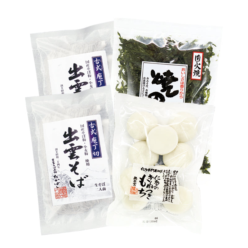 仁多餅出雲そばセット – 麺匠 出雲たかはし