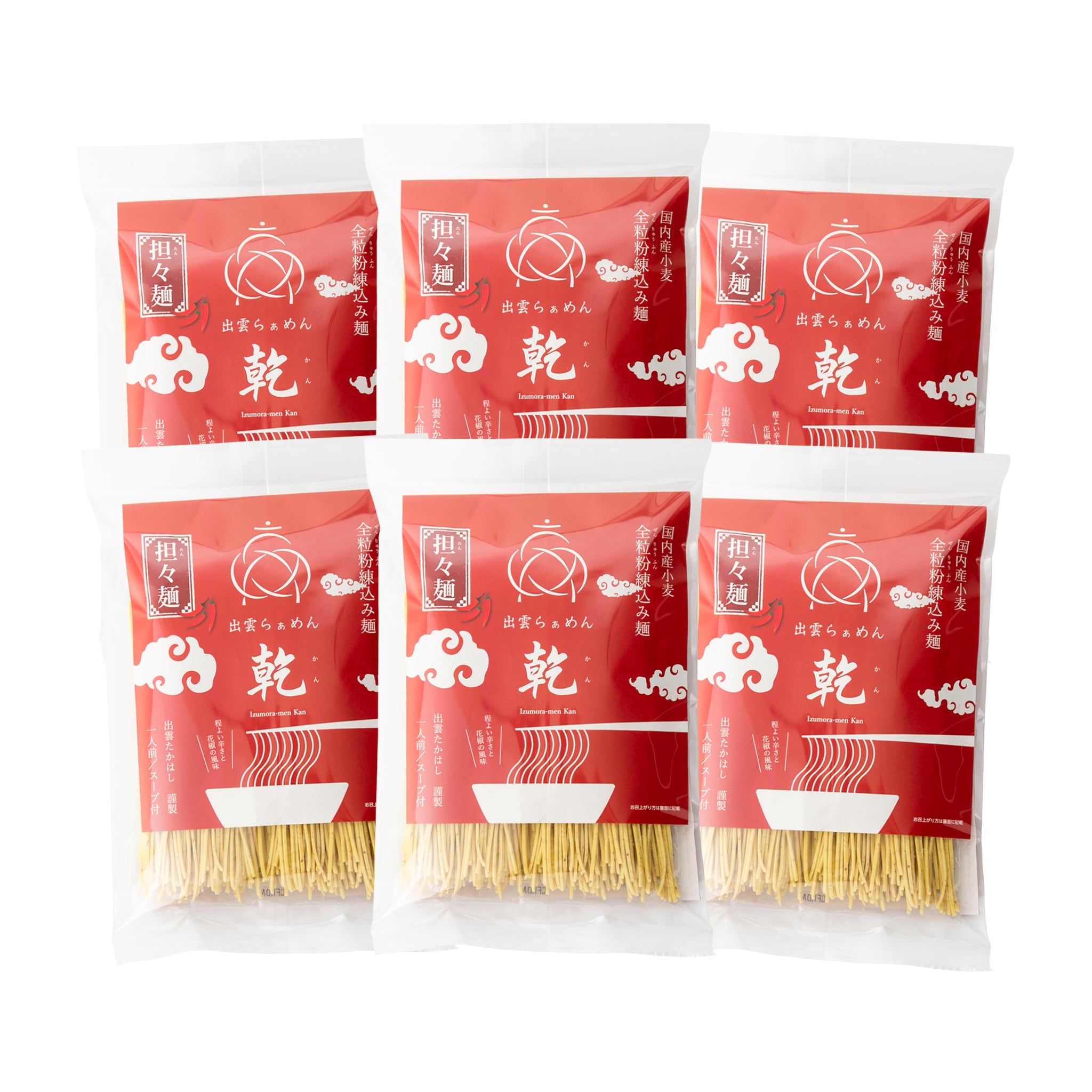出雲らぁめん乾 6食セット – 麺匠 出雲たかはし